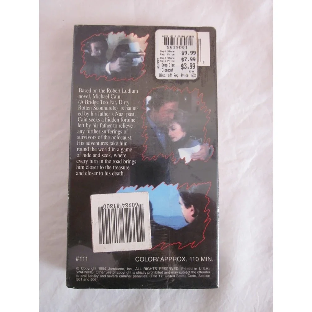 The Holcroft Covenant VHS 1985 Michael Caine Sealed Vintage Movie New Sealed